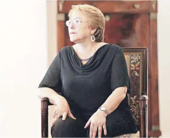  ?? FOTO: ATON ?? La Presidenta Michelle Bachelet.