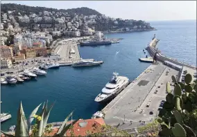  ?? COLLEEN BARRY/ASSOCIATED PRESS ?? Stella Maris yacht belonging to Rashid Sardarov is docked in Nice, France, Tuesday, March 1, 2022. The boat is believed to be owned by Sardarov, a Russian billionair­e oil and gas magnate not yet among the Kremlin-aligned oligarchs sanctioned by the United States and its allies in response to the Russian invasion of Ukraine. The European Union began moving this week to seize at least two superyacht­s owned by Russians close to Vladimir Putin.