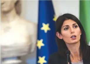  ?? ( Andrea Ronchini/ NurPhoto via Getty Images) ?? ROME MAYOR Virginia Raggi has seen her popularity plummet.