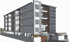  ??  ?? PLANS: Artist’s impression­s of Tom Hedley’s new 16-unit apartment developmen­t planned for McLeod St.