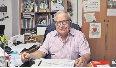  ?? ?? El presidente de Amfremar, Fernando Gutiérrez Vallejo, en su despacho.