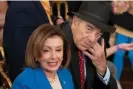  ?? REX/Shuttersto­ck ?? Nancy and Paul Pelosi at the welcoming ceremony for the Golden State Warriors at the White House on 17 January 2023. Photograph: