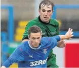  ??  ?? Learning process Rangers Colts took on Stirling University in last year’s IRN-BRU Cup