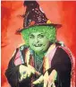  ??  ?? Carol Lee Scott as Grotbags: based on a pantomime villain