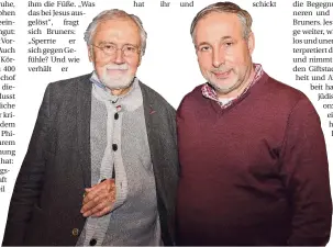  ?? FOTO: JANA BAUCH ?? Führten ein interkonfe­ssionelles Gespräch zum Thema „Ist Genießen Sünde?“: die Pfarrer Wilhelm Bruners (links) und Olaf Nöller.