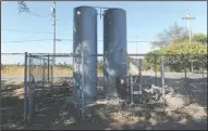  ??  ?? The contaminat­ed well at Henderson Middle School in Lodi on Thursday.