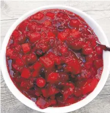  ??  ?? Raspberry Salsa.