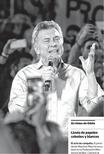  ?? DYN ?? Macri fue claro en la postura del Gobierno contra los narcos.