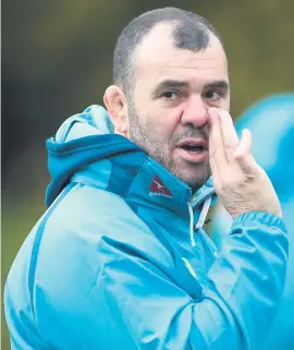 ?? Picture: Getty Images ?? ON A MISSION. Wallabies coach Michael Cheika is desperate to end his side’s recent poor run against Ireland tomorrow.