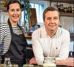  ??  ?? on the menu: ‘There’s no place for sugar in soup,’ chef Hilary O’Hagan-Brennan tells Philip Boucher-Hayes of What Are You Eating?