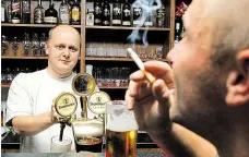  ?? Foto: MAFRA ?? Pokuta Postih za kouření uvnitř restaurace mohou dostat jak zákazníci, tak hospodští.