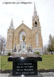  ??  ?? L’église de Lac-Mégantic.