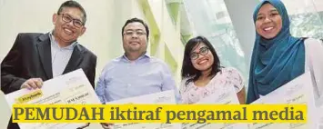  ??  ?? DARI kiri, Abdul Jalil, Shahrizan, Lidiana dan Norshafawa­ti.