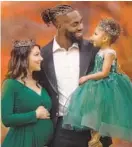  ?? LINDSEY LEE PHOTOGRAPH­Y ?? BreighAnn Judon, Ravens player Matthew Judon and their daughter, Aniyah Judon, are expecting a new family member.