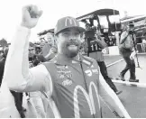  ?? JOHN AMIS/AP ?? Bubba Wallace on Monday became just the second Black driver to win a NASCAR Cup Series race.