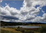  ?? NHAT V. MEYER — STAFF PHOTOGRAPH­ER ?? Calero Reservoir County Park in San Jose is one of Santa Clara County's 10 reservoirs that collective­ly are only 23% full.