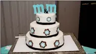  ??  ?? The wedding cake