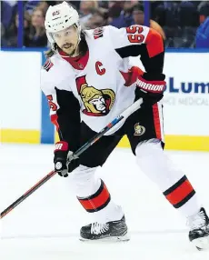  ?? MIKE EHRMANN/GETTY IMAGES ?? There is still plenty of trade interest in Senators defenceman Erik Karlsson, but it seems likely any potential deal will have to wait until at least the opening of training camp next month.