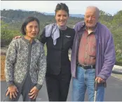  ?? Courtesy Trina Grant ?? Suiko (left) and Arthur Grant (right) died in Santa Rosa. They are shown with daughter Trina (center), a resident of Denver.