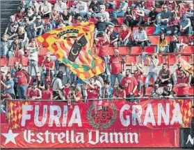  ?? FOTO: VICENÇ LLURBA ?? El Nàstic necesita el apoyo de su afición en su lucha por mantener la categoría