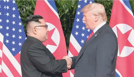  ?? /GETTY IMAGES ?? Trump logró reunirse con el líder norcoreano Kim Jong-un.