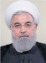  ??  ?? Ayatollah, above, said Trump told ‘lies’ and Rouhani warned of new nuclear threat