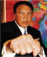  ??  ?? ICON Muhammad Ali in Las Vegas in 2002