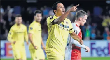  ??  ?? EMPATE FINAL. Bacca celebra su gol, el que cerraba el partido con un 2-2.