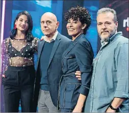  ?? TVE ?? El nuevo jurado: Natalia Jiménez, Javier Llano, Nina y Portu