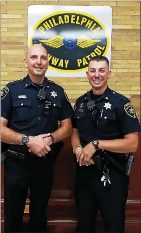  ?? SUBMITTED PHOTO ?? Deputy Jeffrey DiVito, left, and Deputy Peter Gardner graduated at the top of their class in an intensive motorcycle training course.