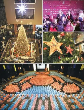  ?? PHOTOS PROVIDED TO CHINA DAILY ?? Clockwise from top right: The Ritz-Carlton Beijing, Financial Street’s staff celebrate the Christmas season with children on Dec 2. Sofitel Wanda Beijing encourages guests to purchase an Orbis star to raise funds for the visually impaired. Four Seasons...