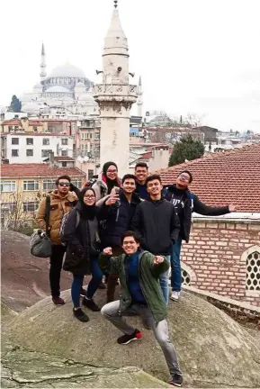  ??  ?? These internatio­nal business students from MSU had a fruitful experience while spending a semester in Bilkent University in Ankara, Turkey.