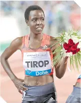 ?? ?? Agnes Tirop tenía 25 años y fue dos veces medallista mundial.
