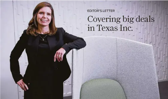  ?? Brett Coomer / Staff photograph­er ?? Meg Gentle is president and CEO of Tellurian Inc., a company that is in the process of building a liquefied natural gas export terminal on the Gulf Coast.