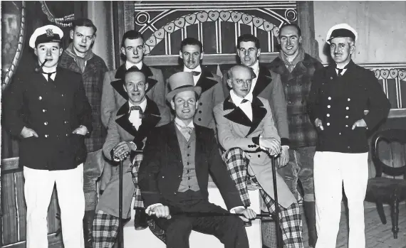  ??  ?? The only informatio­n the reader who sent in this picture can provide is that it was taken on February 5 1954. There is a note on the back – “Not Carnoustie Musical Society as far as we know.” So who was it?
