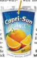  ?? Foto: dpa ?? Eine Capri Sun im Folienbeu tel.