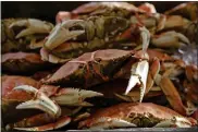  ?? DFM FILE PHOTO ?? Dungeness crab season was delayed until Dec. 31, according to the state Department of Fish and Wildlife.