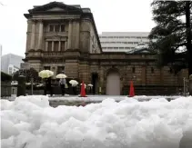  ?? REUTERS ?? THE BANK of Japan is facing challenges in its aim to stoke inflation.