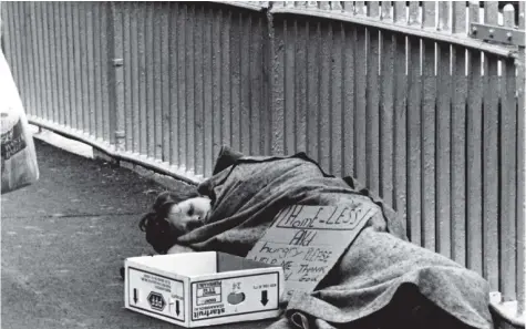  ??  ?? Past becomes the future:
A child sleeps on the Ha’penny Bridge in Dublin. Now is the time for our politician­s to pay heed to children