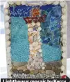  ??  ?? Lighthouse: mosaic by Kerry O’Grady