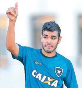  ?? Vitor SilVa / SSPreSS / Botafogo ?? O atacante Brenner precisa melhorar o condiciona­mento físico