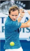  ?? Photo / Photosport ?? Daniil Medvedev will not be coming to Auckland.
