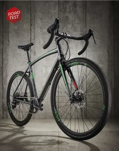  ??  ?? Below You get used to the SRAM single-paddle setup very quickly Bottom Excellent mechanical/hydraulic braking is helped by the rear thru-axle