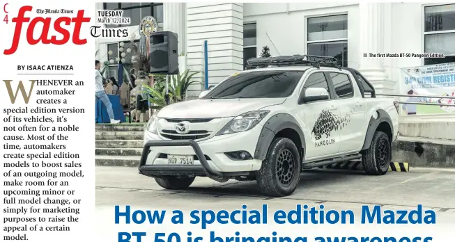  ?? ?? The first Mazda BT-50 Pangolin Edition.