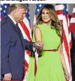  ??  ?? Keine Angst vor Farbe beweist auch Melania Trump