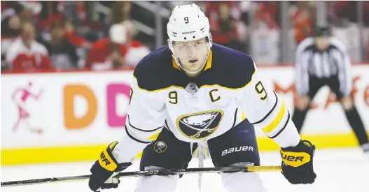  ?? ROB CARR/GETTY IMAGES FILES ?? Sabres captain Jack Eichel, who is on pace for 55 goals this season, has pushed Buffalo into the mix for one of three Atlantic Division playoff spots.