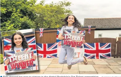  ??  ?? ●●Xela danced her way to victory in the digital Rochdale’s Got Talent competitio­n