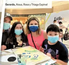  ??  ?? Gerardo, Aissa, Rosa y Thiago Espinal