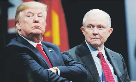  ?? Ap / archivo ?? Los ataques de ayer se sumaron a más de un año de una tensa relación entre el presidente Donald Trump y Jeff Sessions.