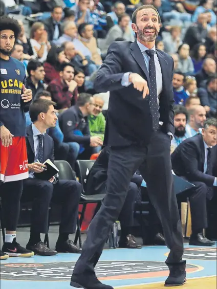  ?? FOTO: EFE ?? Sito Alonso llego al UCAM Murcia hace un mes. El ex entrenador del Barça relevó en el banquillo a Javi Juárez